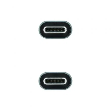 Nanocable Cable USB-C 3.2 Gen2x2 20Gbps 100W 2m Negro Nanocable Cable USB-C 3.2 Gen2x2 20Gbps 100W 2m Negro